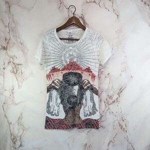 Jared Kee Yazzie T Shirt Womens Small  Smithsonian Tribal Native Southwestern